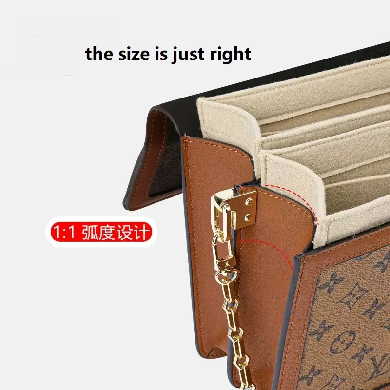 【Soft and Light】Bag Organizer Insert For LV Side Trunk Organiser Divider  Shaper Protector Compartment Inner