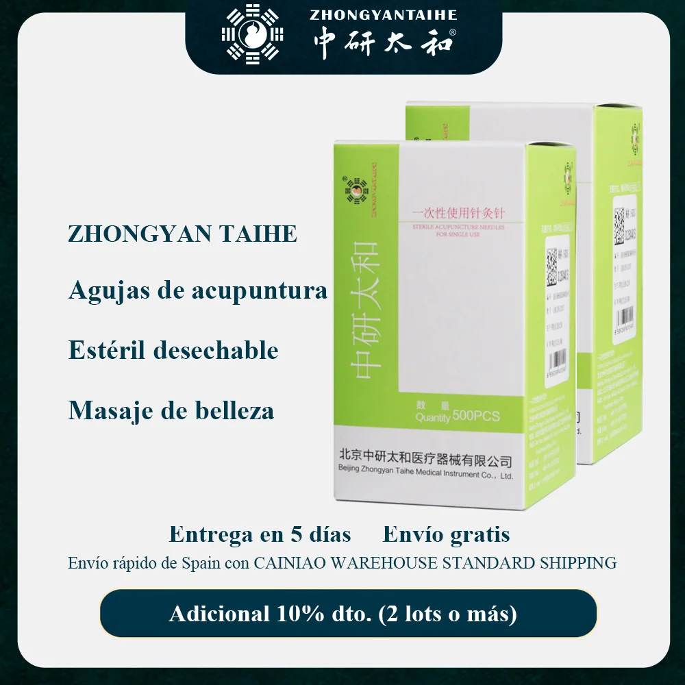 Игла для иглоукалывания ZHONGYAN TAIHE с трубкой 1000 шт. быстрая доставка со склада в