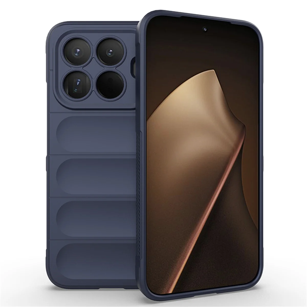 Liquid Silicone Anti-Fall Shockproof Phone Case with Soft Protective Back Cover