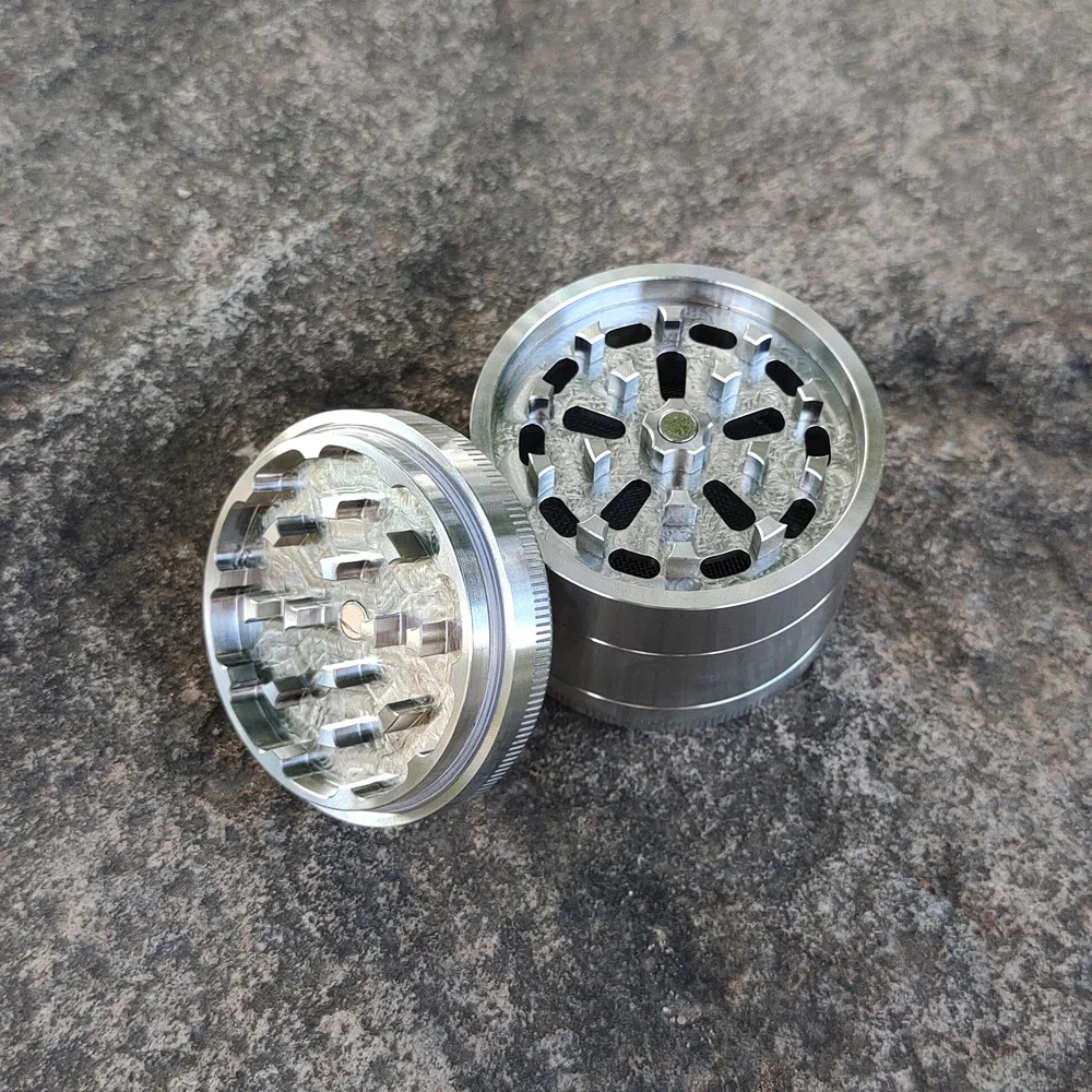 GORDON "304 Stainless Steel" 47MM Metal Herb Grinder With Sharp Diamond Teeth Crusher Spice Crusher Hand Miller Custom Wholesale 4