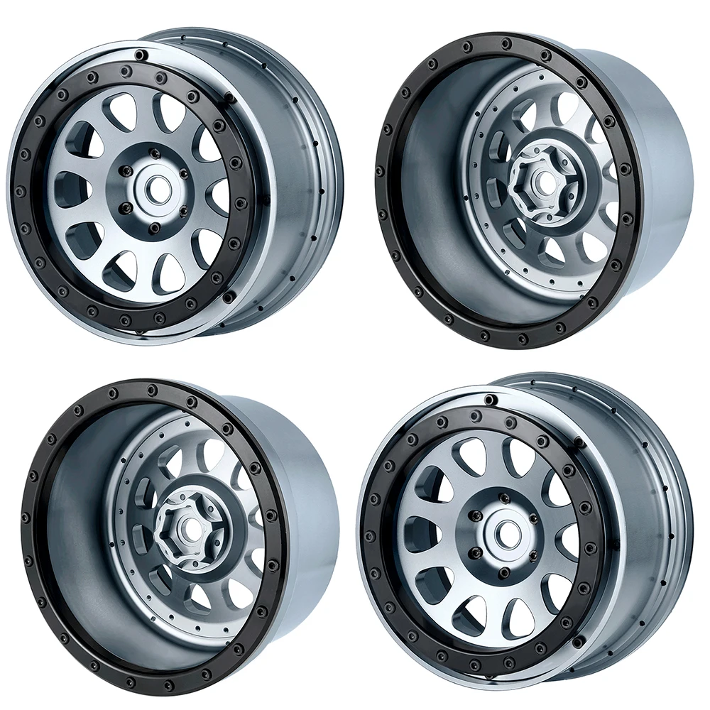 Anelli Beadlock Interni/esterni In Alluminio CNC KEBEILE Per Pneumatici PROLine PRO1015113 & MX43 4.3″ (1:5/1:6)