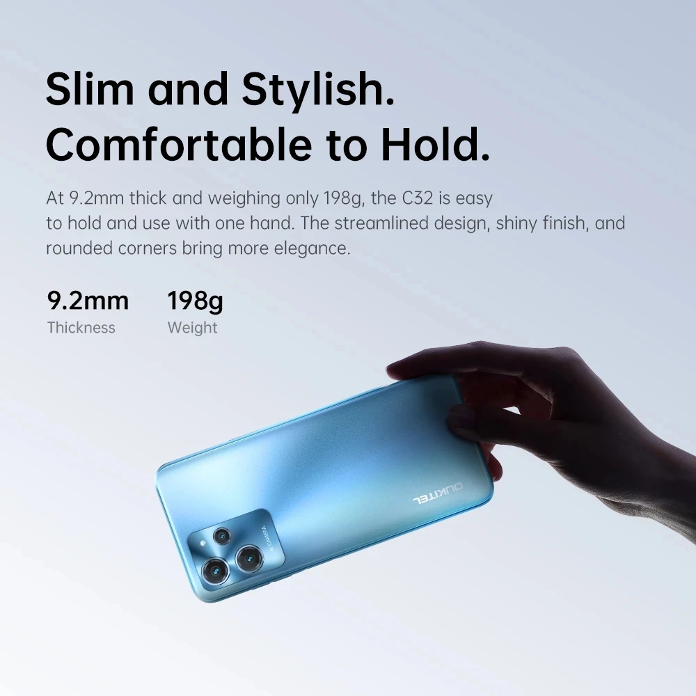 Oukitel 4G C32 Smartphone 8GB +128GB 5150mAh Mobile Phone 6.517