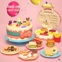 24 Colors Creative Kids Clay Toy Plasticine Tool Set Hamburger Noodle Ice Cream Machine DIY Clay Mold Play House Toys for Kids 2