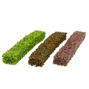 3Pcs Miniature Flower Cluster Plants Exquisite Scenery Dollhouse Accessory Garden Decor