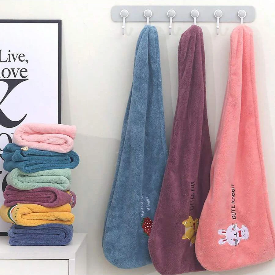 Coral Fleece Hair Towel 4