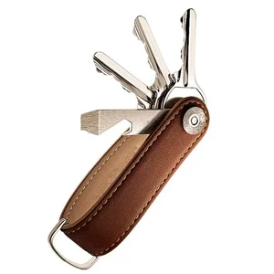 Креативное карманное устройство для хранения ключей, кожаный брелок, сумка для автомобильных ключей, кошелек, держатель для ключей, цепочка для ключей, коллекционное портмоне