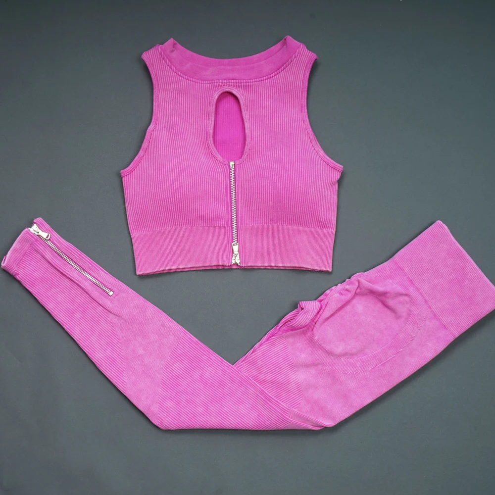 Yoga Set Sports Set Gym Workout Set Sportswear Set Fitness Set Sports Bra Set Yoga Pants Set Sports Set Shorts Retro Seamless Yoga Set Women Workout Clothes Half Zipper Crop Top Ribbed High Waist Leggings Shorts Gym Wear