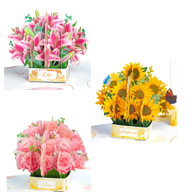 3D Pop Up Flower Cards 7