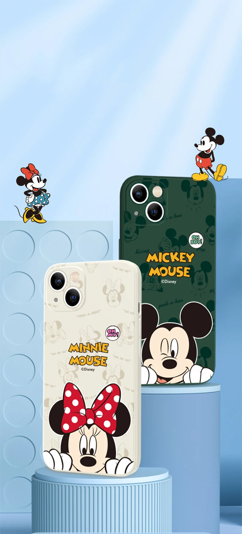 iphone 12 pro max silicone case Mickey Mouse Phone Case For iPhone 11 12 13 Pro MAX Mini 6 7 8 Plus X XR XS MAX SE 2020 Disney Genuine License Soft Funda Back iphone 12 pro max silicone case