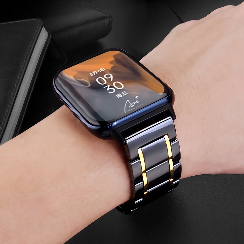 

Ceramic Watch Bracelet for OPPO Watch 2 46mm 41mm Top-quality Watch Strap For OPPO watch 1 42mm 46mm band accessories wristband