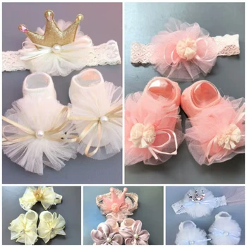Baby Headband & Sock Set 1