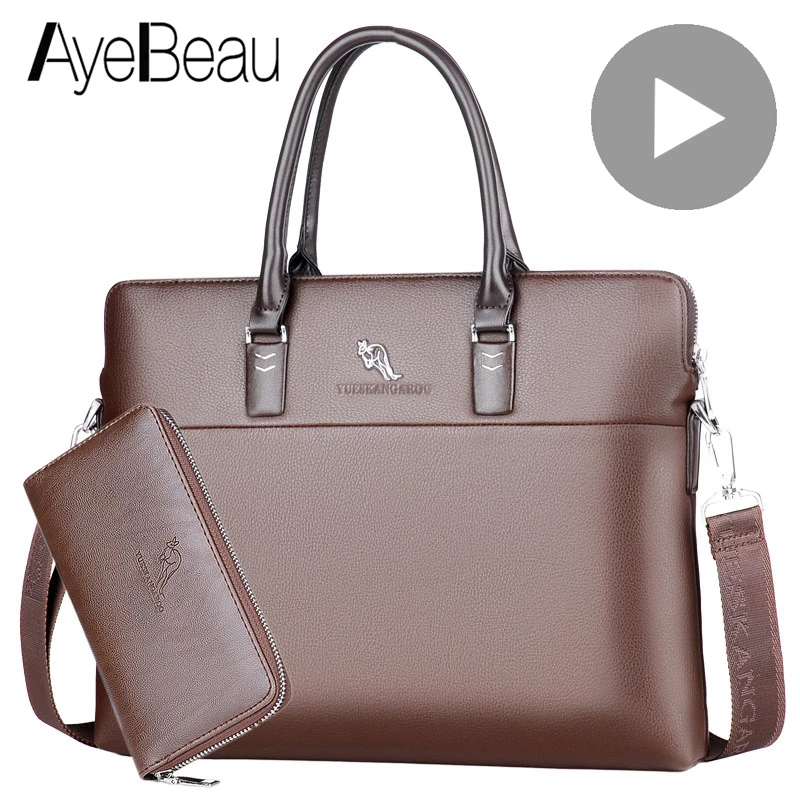 Bolso bandolera grande para hombre, bolsa de para documentos, bolso de mano para color negro| | - AliExpress