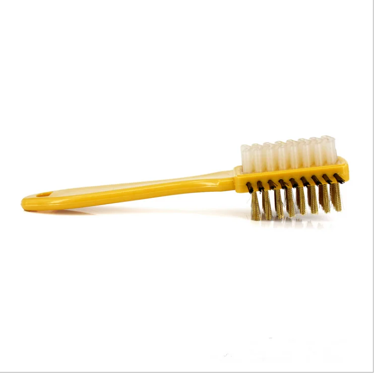 2-Sided Cleaning Brush Rubber Eraser Set Fit for Suede Nubuck Shoes Steel + plastic + rubber Boot Cleaner