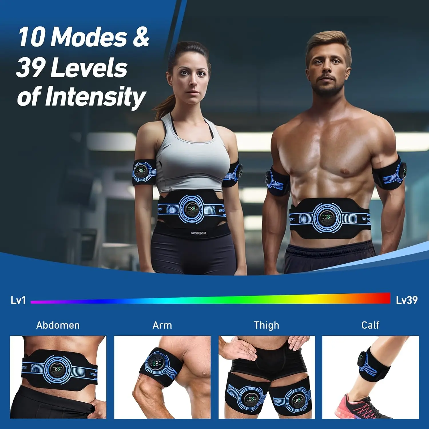 ABS Stimulator Ab Machine Abdominal Toning Belt Workout Portable Ab Stimulator Home Office Fitness Workout Equipment For Abdomen