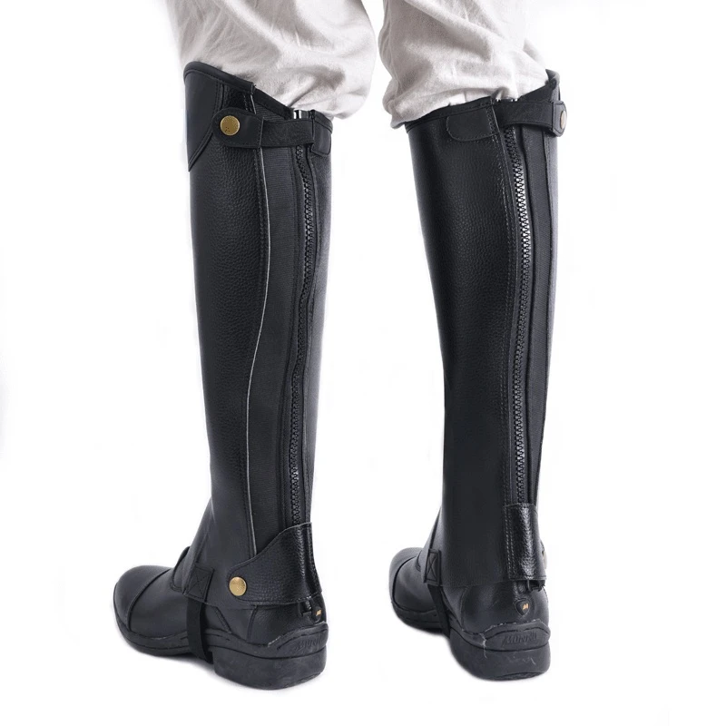 Equestrian Supplies Horse Riding Chaps Boots Cover Adult Children Microfiber Leggings Riding Harness Rider Knight Equipments 3