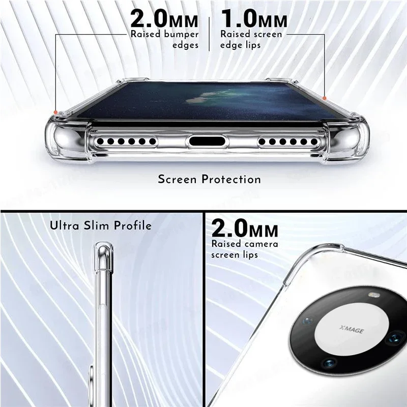 Shockproof Transparent Wallet Phone Case with Ring Holder and Card Slot