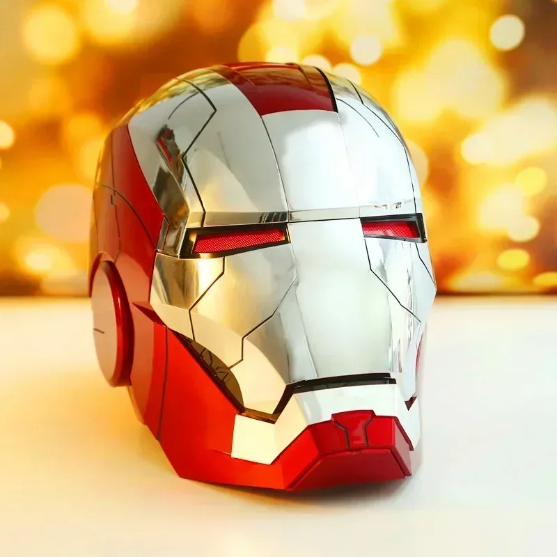 Marvel Iron Man Mk5 Helmet Genuine Real Person 1:1 Wearable Deformable Voice Control Electric Opening And Closing Ornament Gift