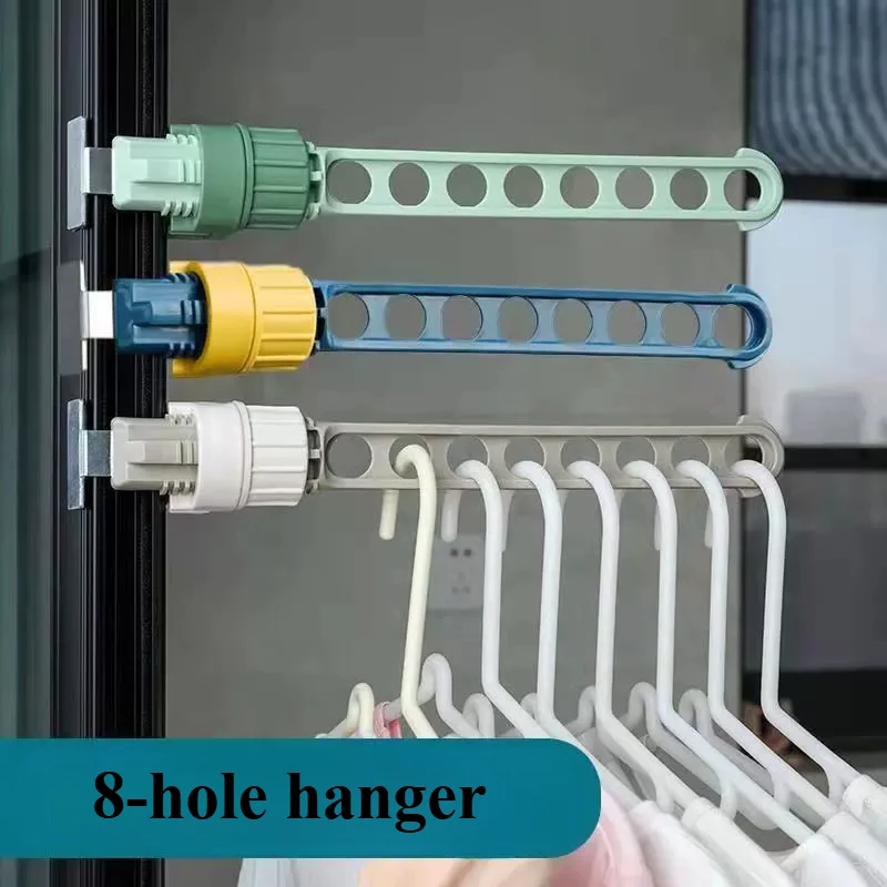 Drying Rack Balcony Clothes Drying Rack Wall Mounted Clothes Drying Rack Bathroom Drying Rack Indoor Space Saving 8 Holes 1