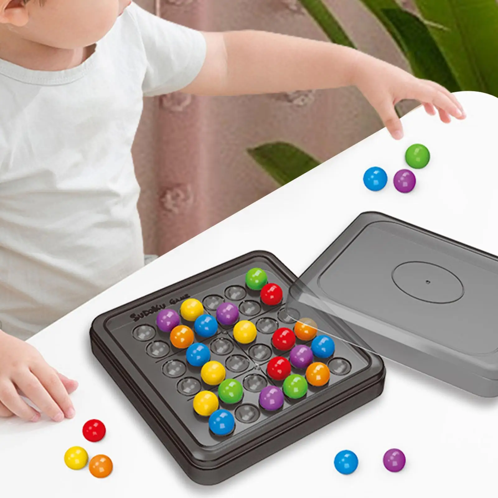 

Sudoku Puzzle Educational IQ Toy Math Toy Portable Playset Birthday Gifts Kids Christmas Gift Color Sorting Arithmetic Training