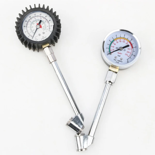 Medidor presión neumáticos 0-220psi, precisión profesional, medidor presión  resistente para coche, bicicleta, motocicleta, resolución 0.1psi -  AliExpress