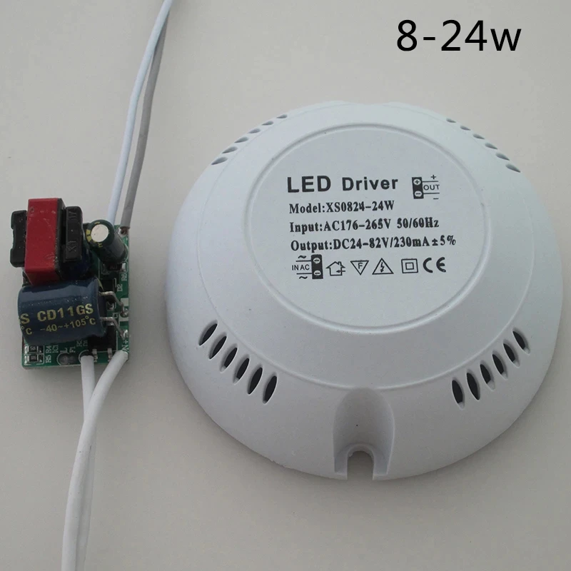 LED Driver AC 176-265V 8-24W for Ceiling Lamp power supply adapter