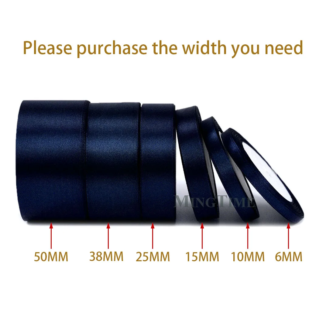 thumbnail image 1 of Cinta de raso de 22 metros (6 mm, 10 mm, 15 mm, 25 mm, 38 mm y 50 mm), ideal para fajas, regalos, lazos, manualidades, decoración de bodas y fiestas., 1 of 5