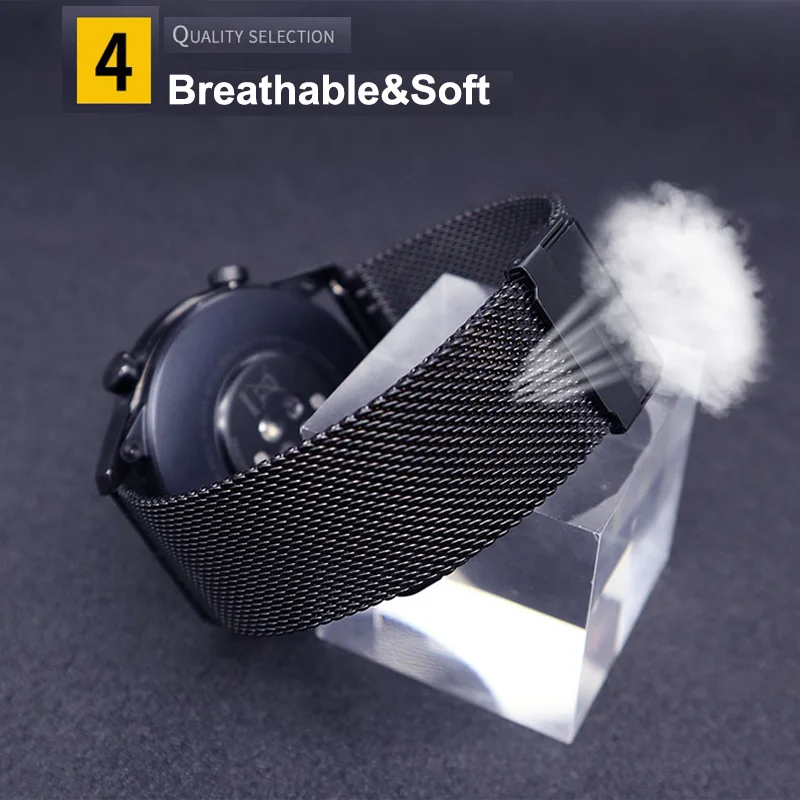 Elegant Metal Strap with TPU Case & Screen Protector for Smartwatch - 18mm/22mm Watchband Accessories