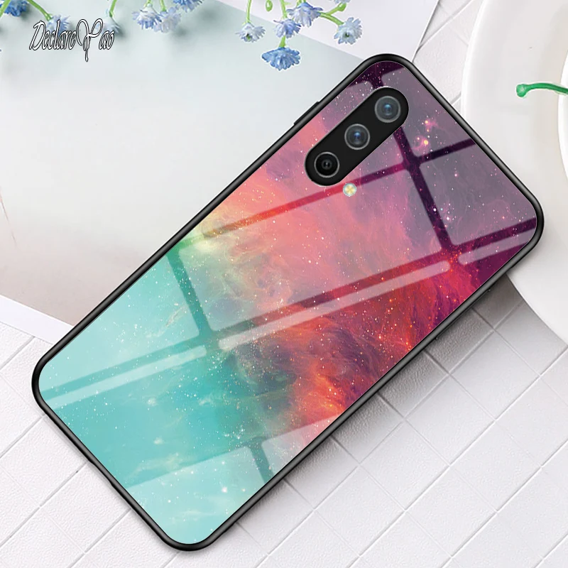 Pour OnePlus 7T 7 8 9 10 Pro Glass DECLAREYAO, miroir rigide de luxe, coque en verre trempé Nord 2 2T N10 10 20 100 200 CE Lite_voghion.com