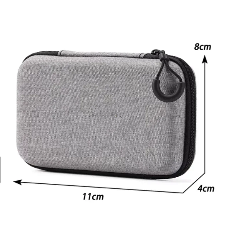 Compact Grey Digital Accessory Organizer – Portable Shockproof Storage Case