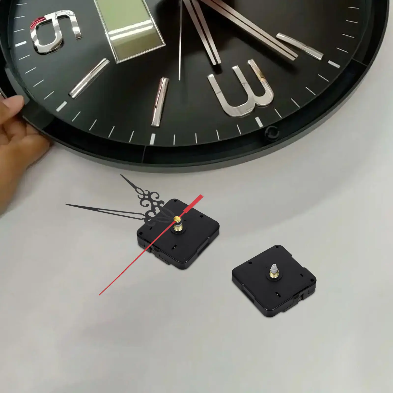 3Pcs 석영 시계 운동기구 교체 무소음 배터리 작동 시계 메커니즘 쉬운 설치 DIY 수리 부품