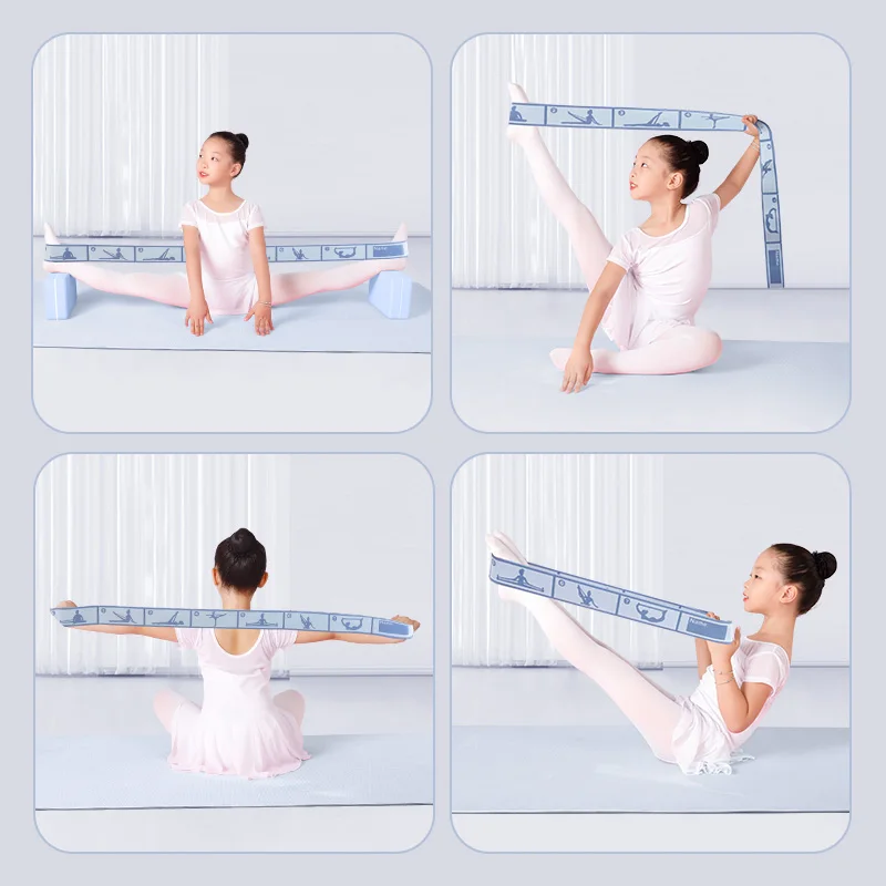 Elastic Band Can Write Name Number Segment 8/10/12 Grids Yoga Straps Dance Resistance Belt Exercise Pilates Accessories children dance resistance band