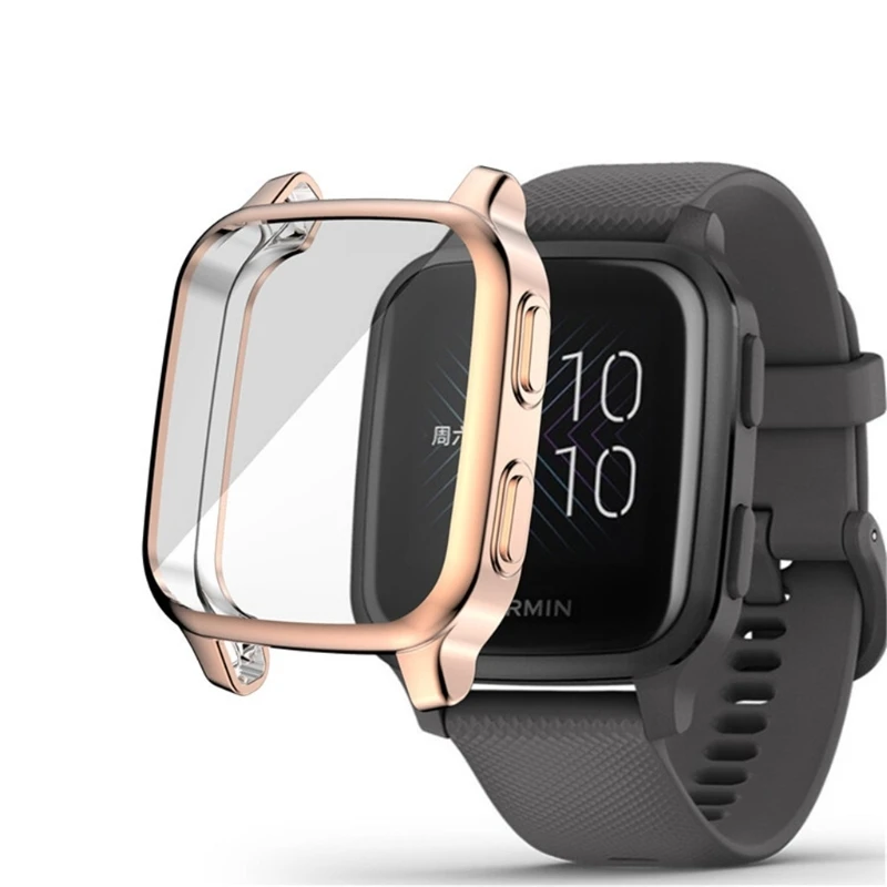 TPU 전기 도금 케이스 커버, Garmin Venu SQ Garmin Venu SQ 음악 범퍼 화면 보호기