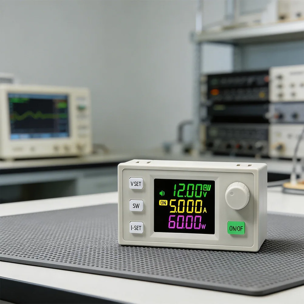 SK60X CNC 조정 가능한 DC 전원 공급 장치, 1.8인치 동등 대형 VA 컬러 LCD 화면으로 높은 가시성의 판독이 가능합니다.