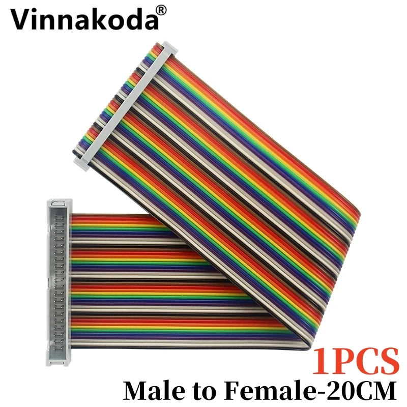 Cavo Piatto GPIO 40 Pin Arcobaleno Femmina-Femmina Per Raspberry Pi 2/3 E Banana Pi - 3