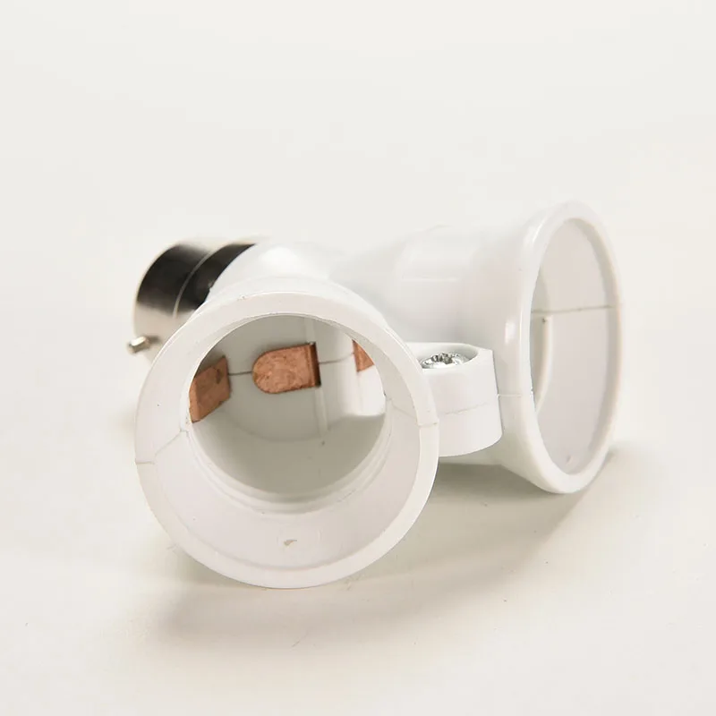 〔YY32〕 1 Pcs B22 To 2 X E27 Bayonet Light Bulb Lamp Converter Adapter Splitter Screw Socket S05eebeb4c5ae4953a6a53c64347948bbf