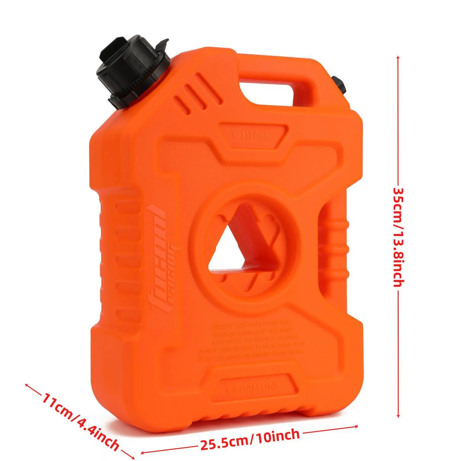 Tucool Racing 6L Gas Tank-Fits Most Cars, SUVs, and Motorcycles with Bracket Lock