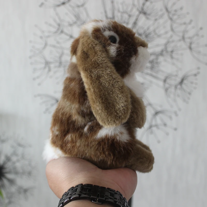 リアルなぬいぐるみ,大きな耳,茶色,バーバニー,小さなhare,ぬいぐるみ