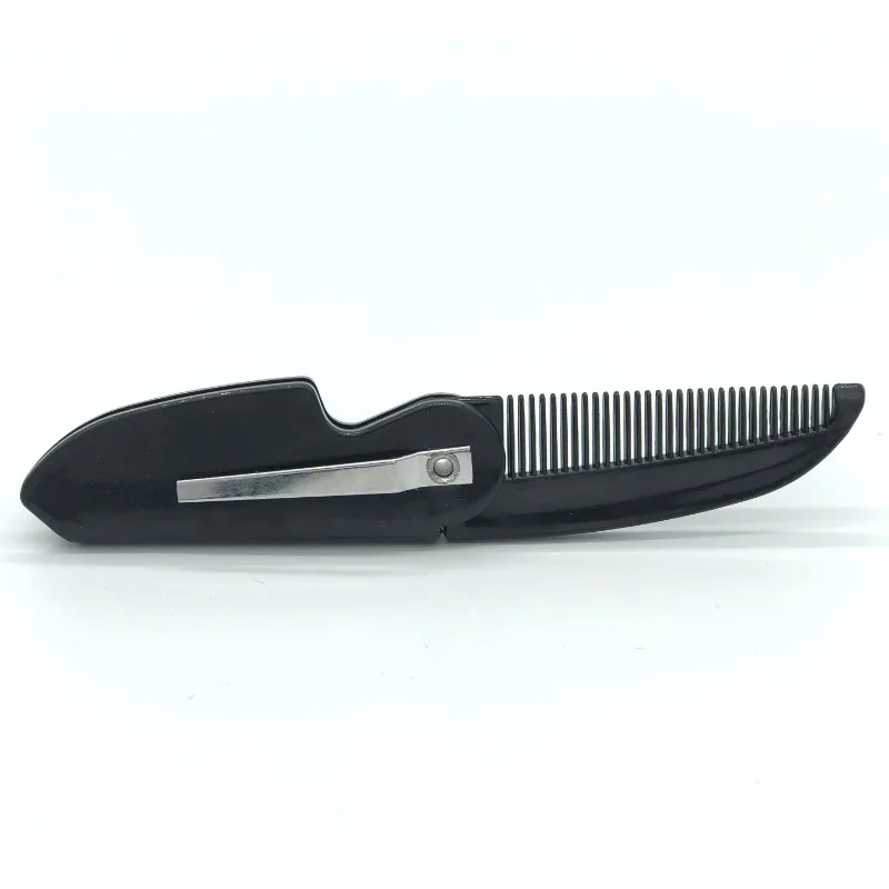 Portable Folding Beard Comb Mustache Comb Small Pocket Men Moustache Combs Grooming Hair Detangling Beard Styling Accessories 4