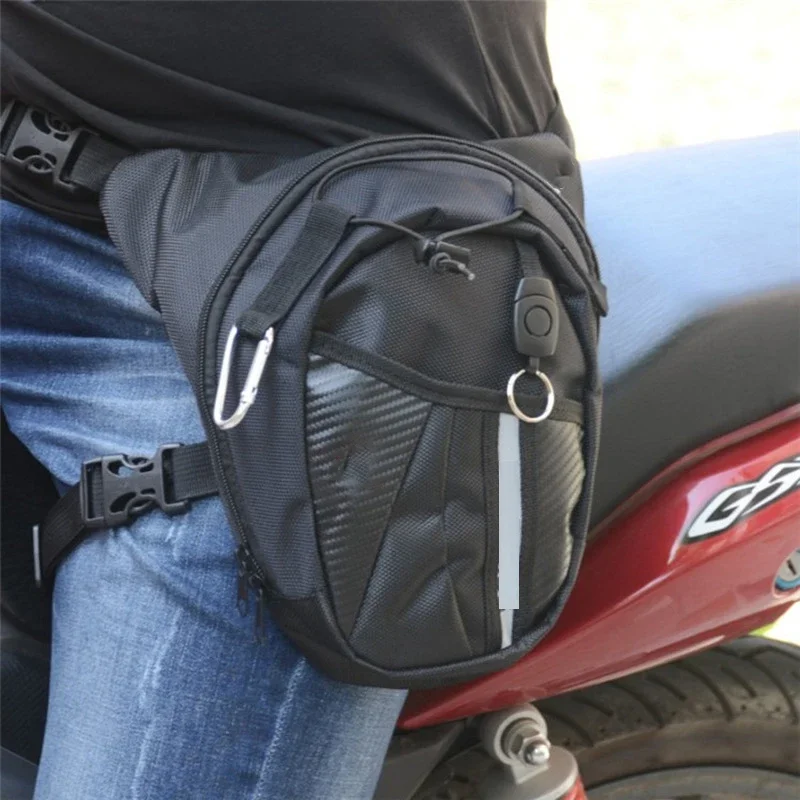 MotorcycleLegBagsWaterproofWaistPackMenFannyThighCanvasBelt