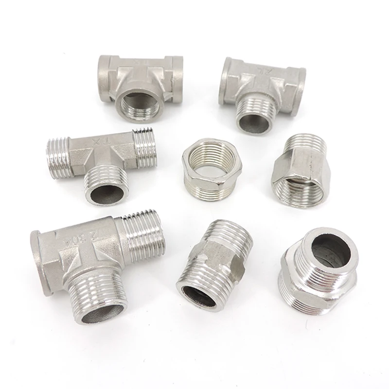 

G1/2" 3/4 20mm 25mm BSP Female Male Thread Tee tube water connector Reducing angle Elbow Butt Joint Coupler Plumbing Fittings p1