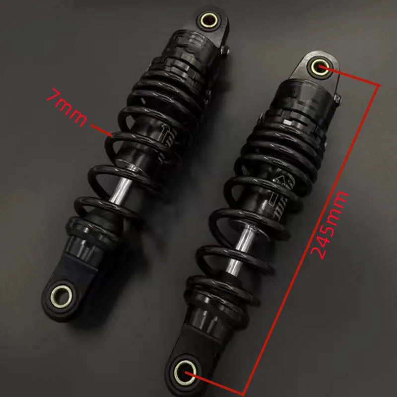 7mm spring Universal 230mm 245mm 260mm Shock Absorber For quad atv