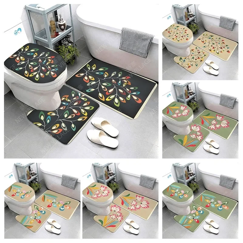 

Нескользящий коврик для ванной комнаты, маленький коврик для душа, декоративный Впитывающий Коврик для ног, вход в ванну, коврик для туалета Morandi Nordic Modern