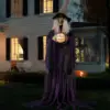 2463-982d24.jpg Animated Halloween Witch with Crystal Ball – Light-Up Standing Ghost Decoration for Haunted House & Yard