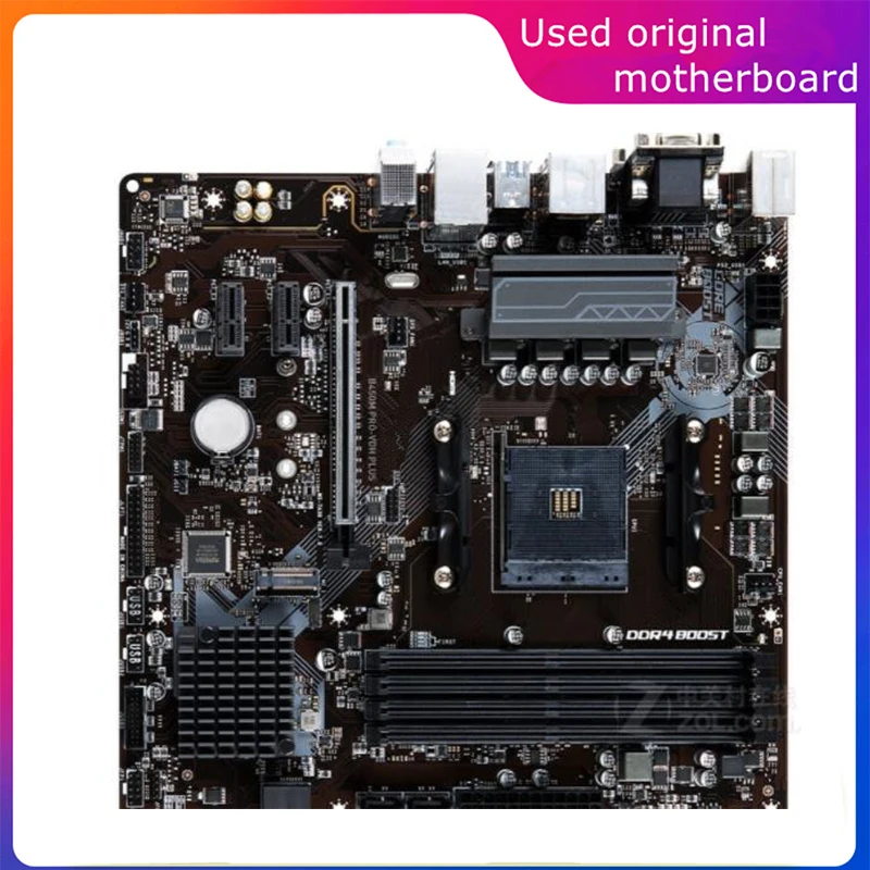 Usato Am4 Per Amd B450 B450M Pro-Vdh Plus Scheda Madre Del Computer Pci-E4.0 Usb3.0 Sata3 Am4 Ddr4 128G Scheda Madre Desktop