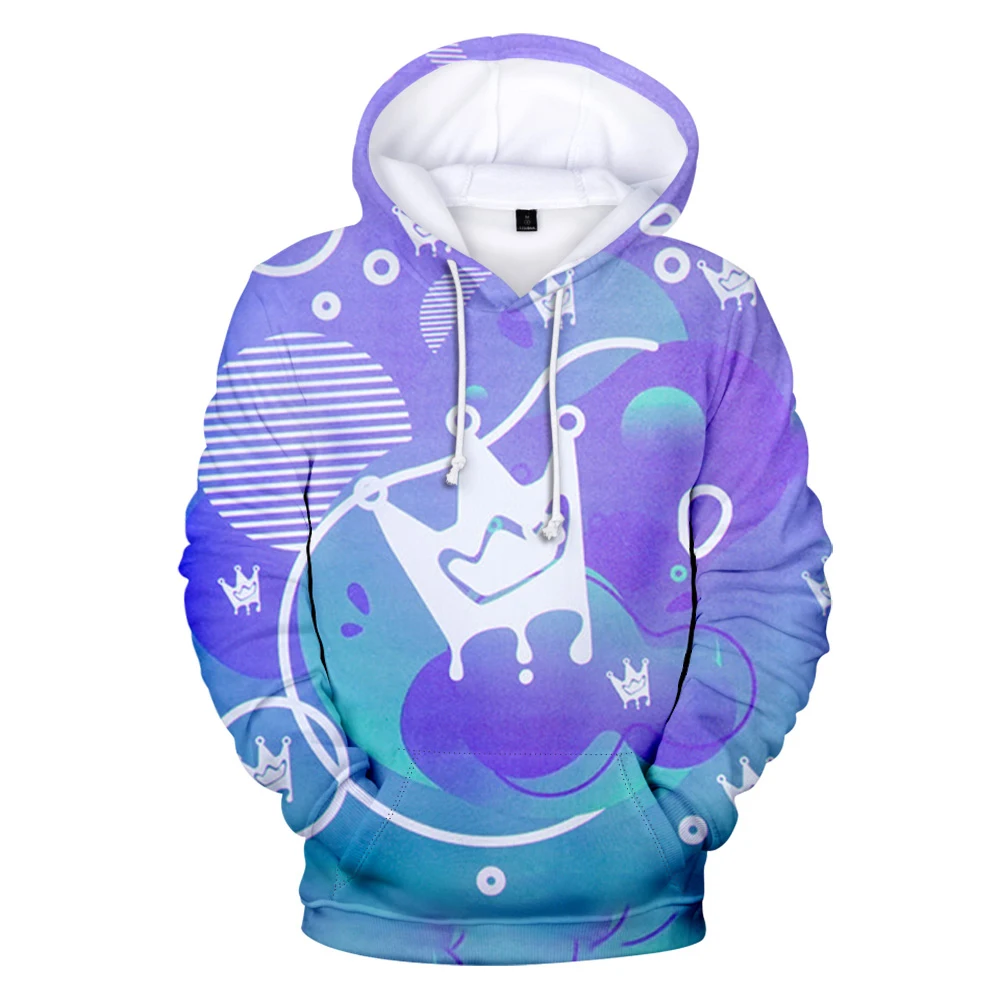 

BriannaPlayz Merch Solid Crown Color Changing Hoodie Long Sleeve Man Woman Sweatshirt Youthful Social Media Star 3D Clothes