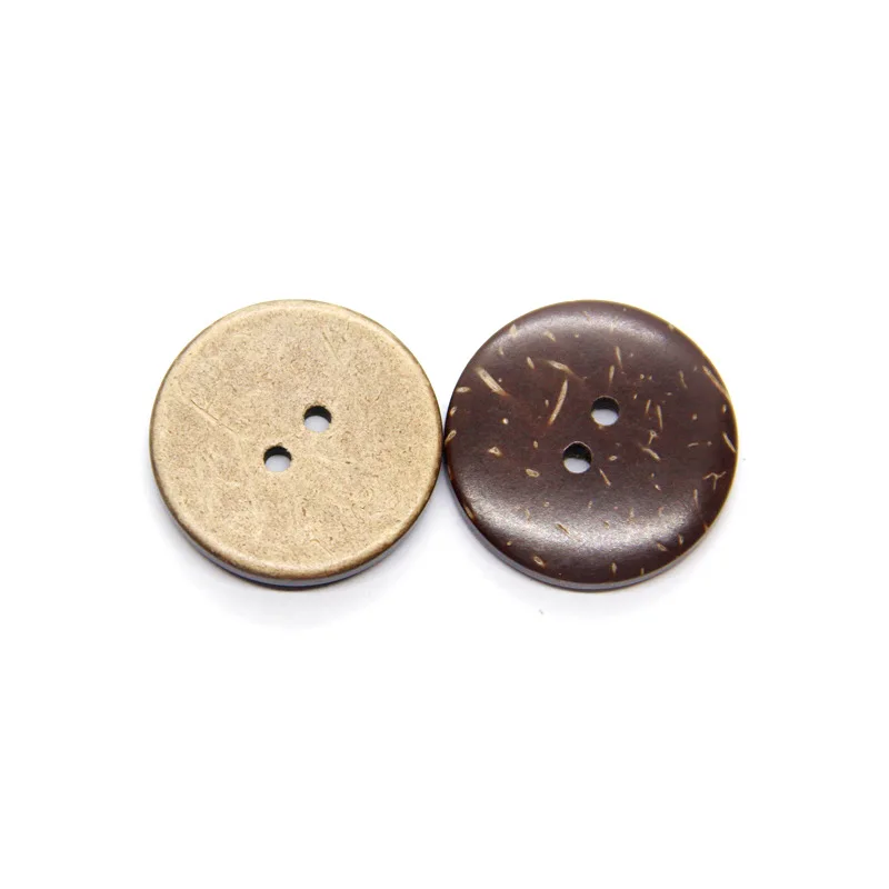Eco-friendly Natural Coconut Shell Wooden Buttons - Decorative and Child-friendly Wholesale Options