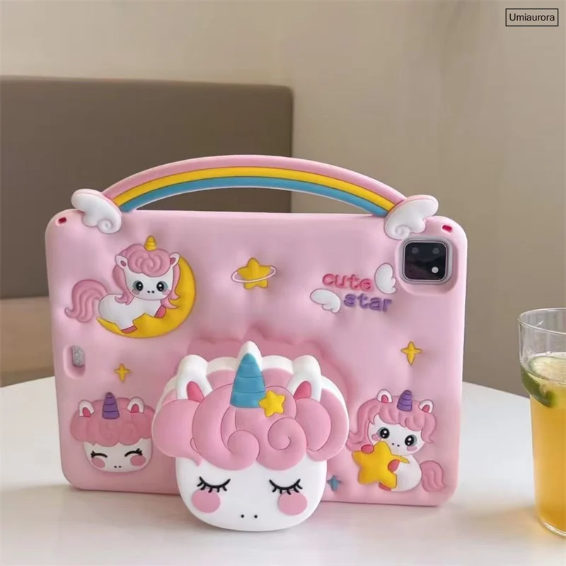 Kids Cartoon Silicone Tablet Case with Stand Feature
