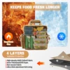 Tactical Lunch Bag for mens heavy duty lunch box Leakproof insulated Durable Thermal Cooler Bag Adult Meal Camping Picnic Pail 4