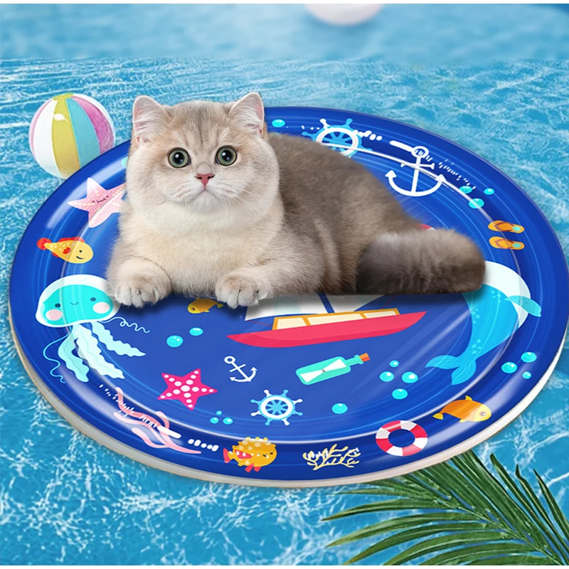 Tapis rafraîchissant pour chien et chat matelas d'eau été_voghion.com