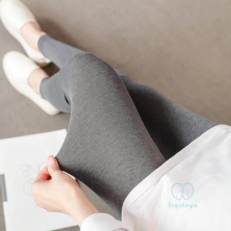 Summer Thin Modal Cotton Maternity Legging Adjustable High Waist Belly Casual Pencil Pants Clothes for Pregnant Women Pregnancy